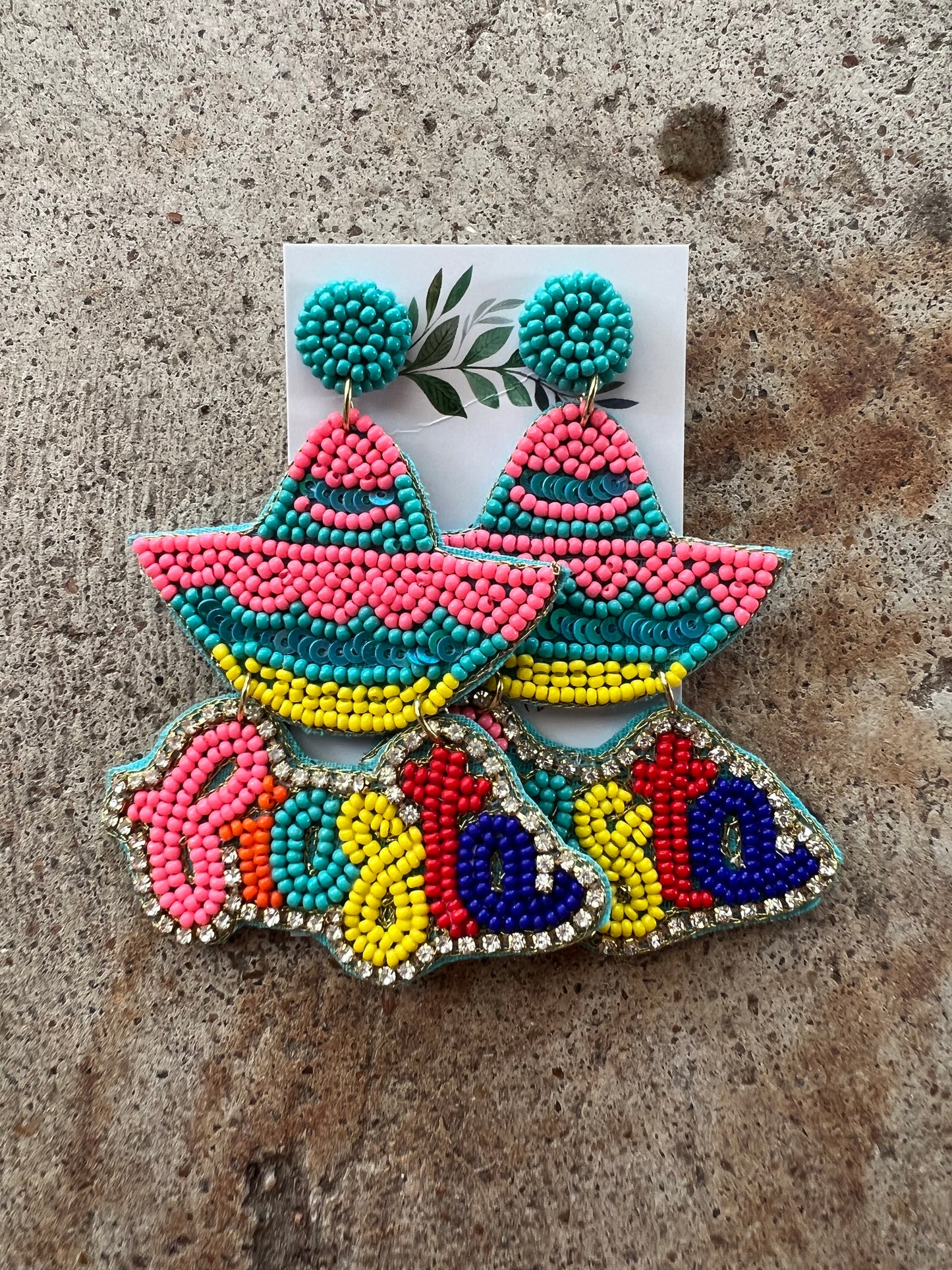 Fiesta Beaded Earrings Asst