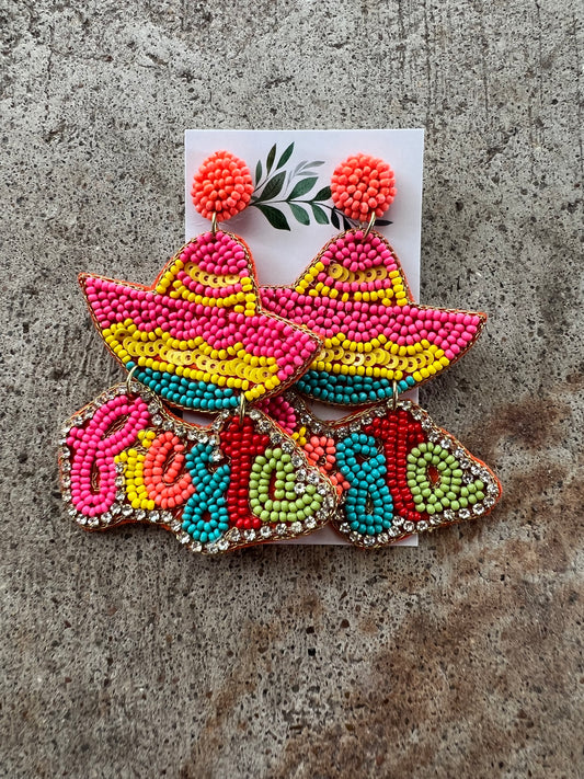 Fiesta Beaded Earrings Asst