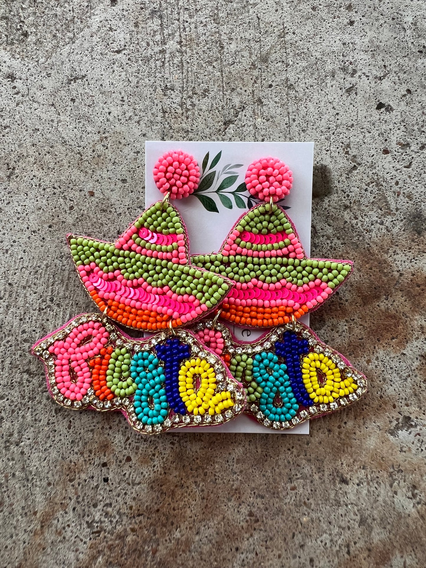 Fiesta Beaded Earrings Asst