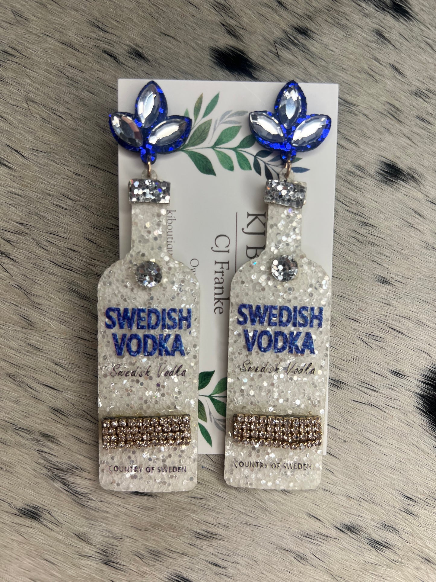 Liquor Bottle Earrings Asst
