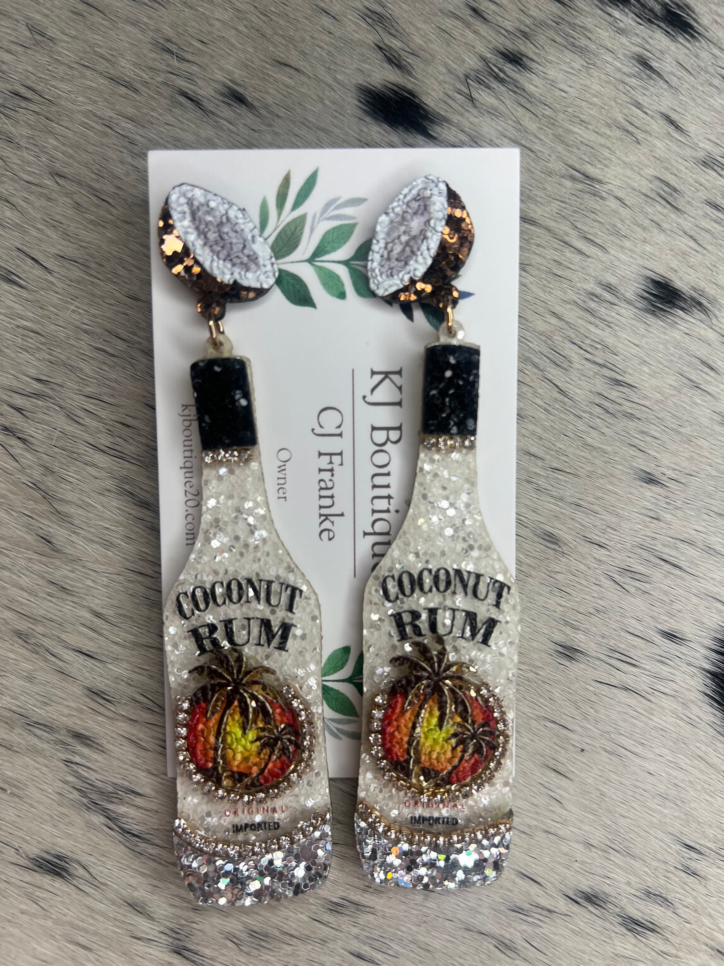 Liquor Bottle Earrings Asst