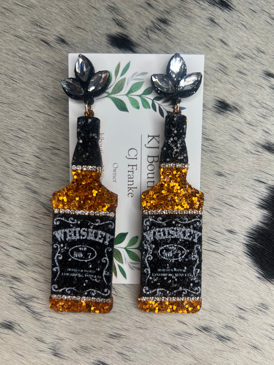 Liquor Bottle Earrings Asst