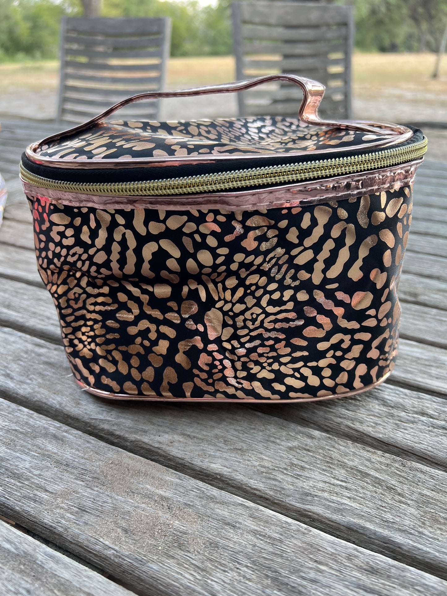 Leopard Makeup Bags Asst