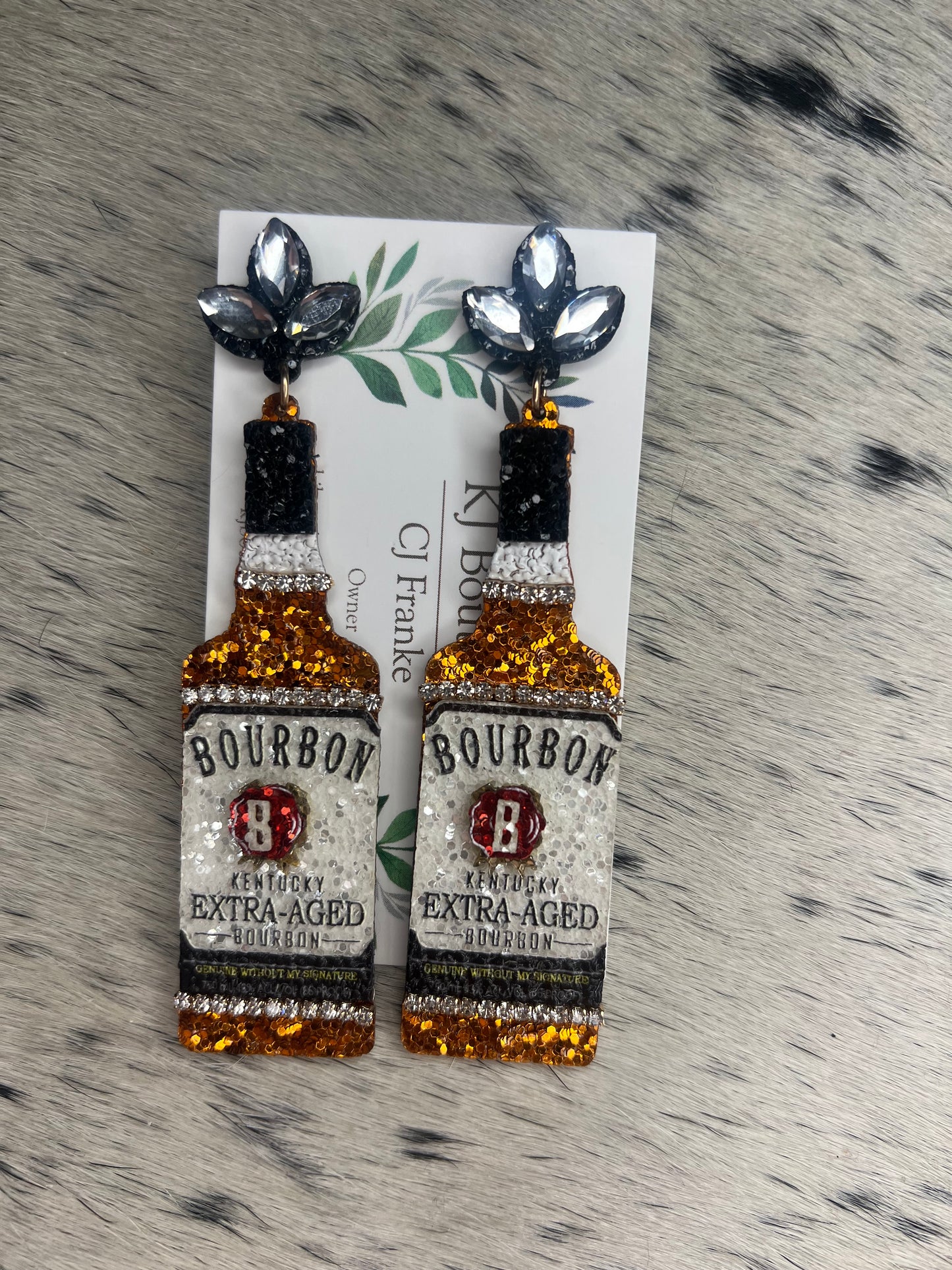 Liquor Bottle Earrings Asst