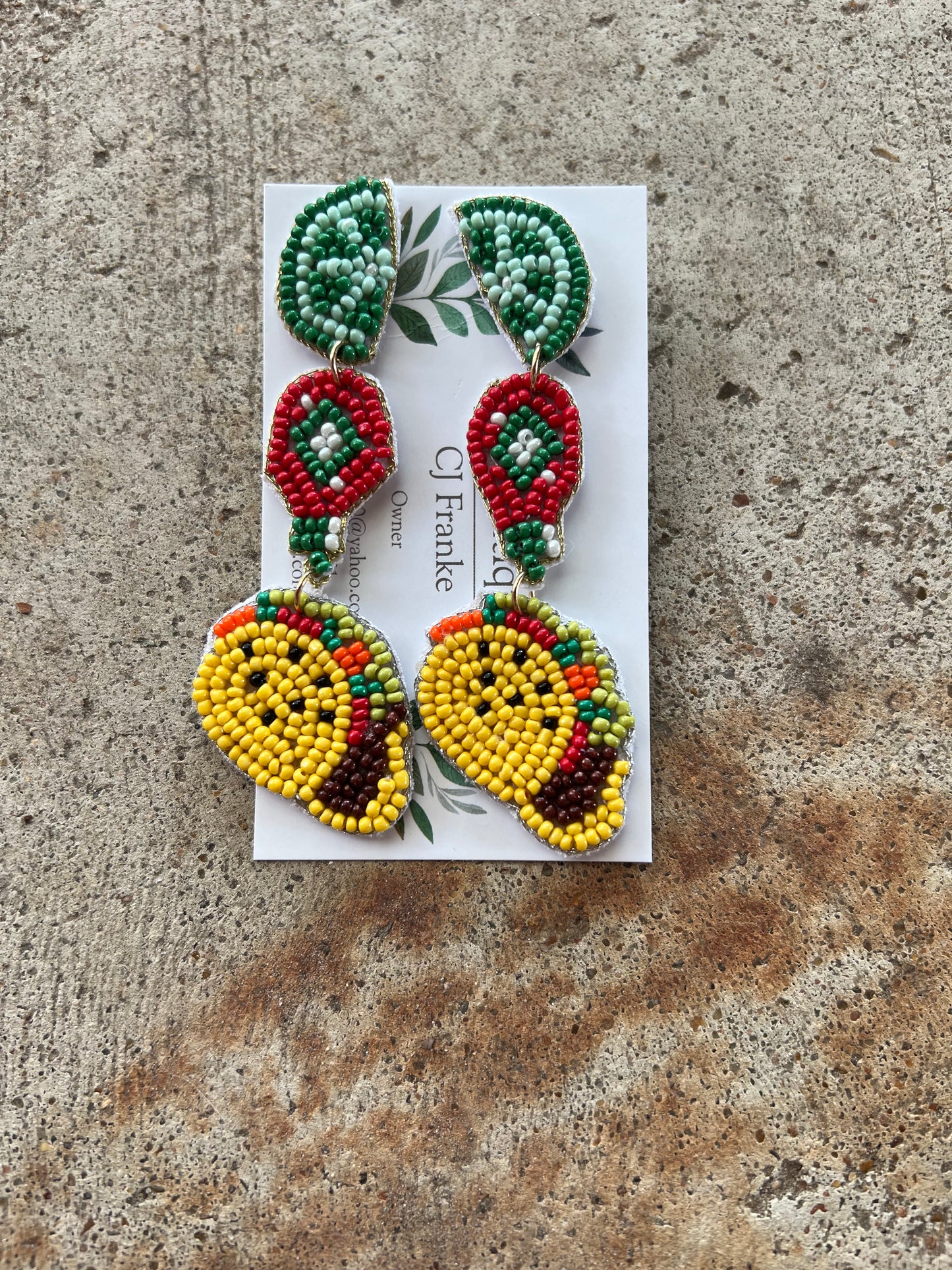 Taco Earrings Asst