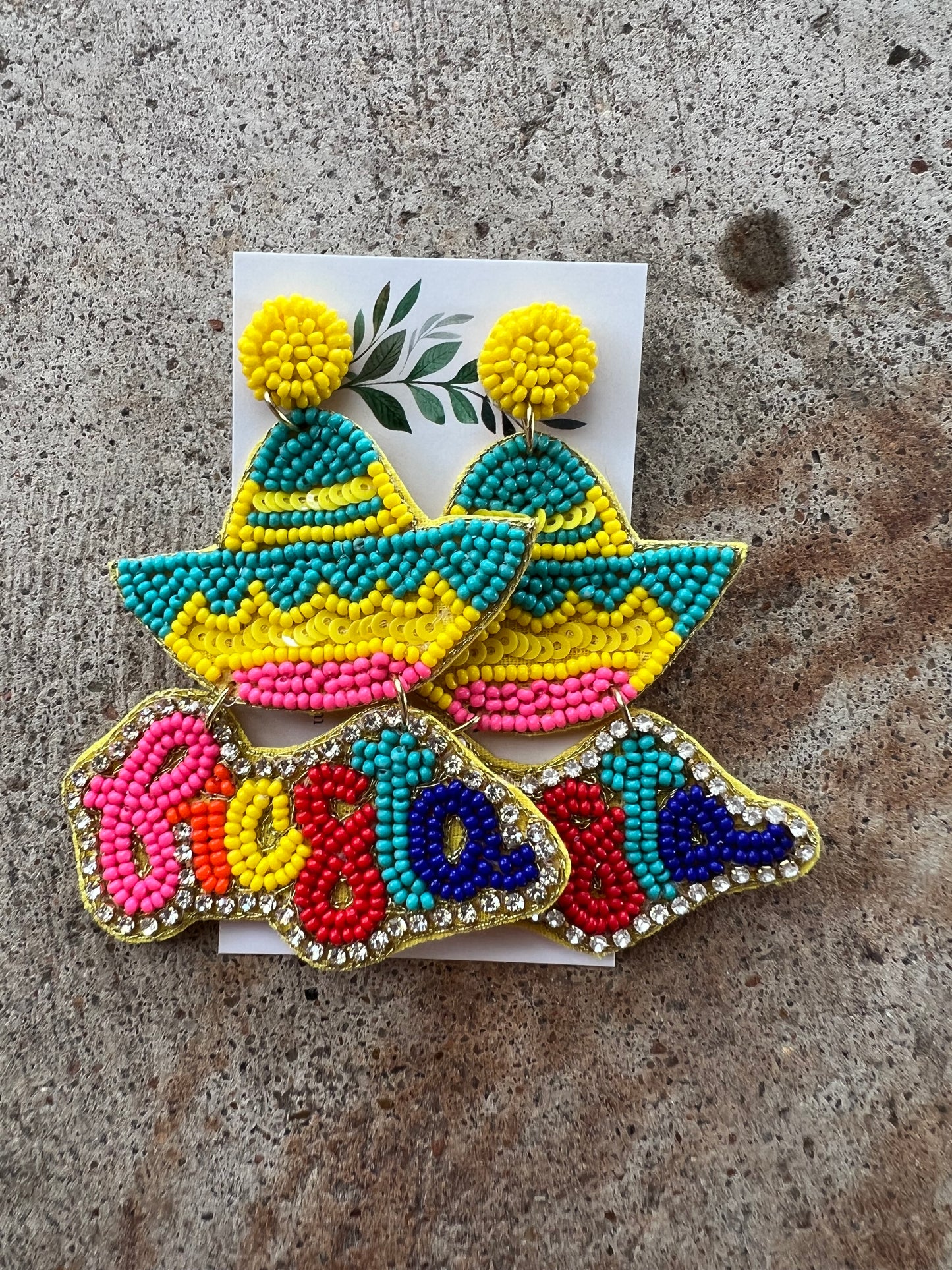 Fiesta Beaded Earrings Asst