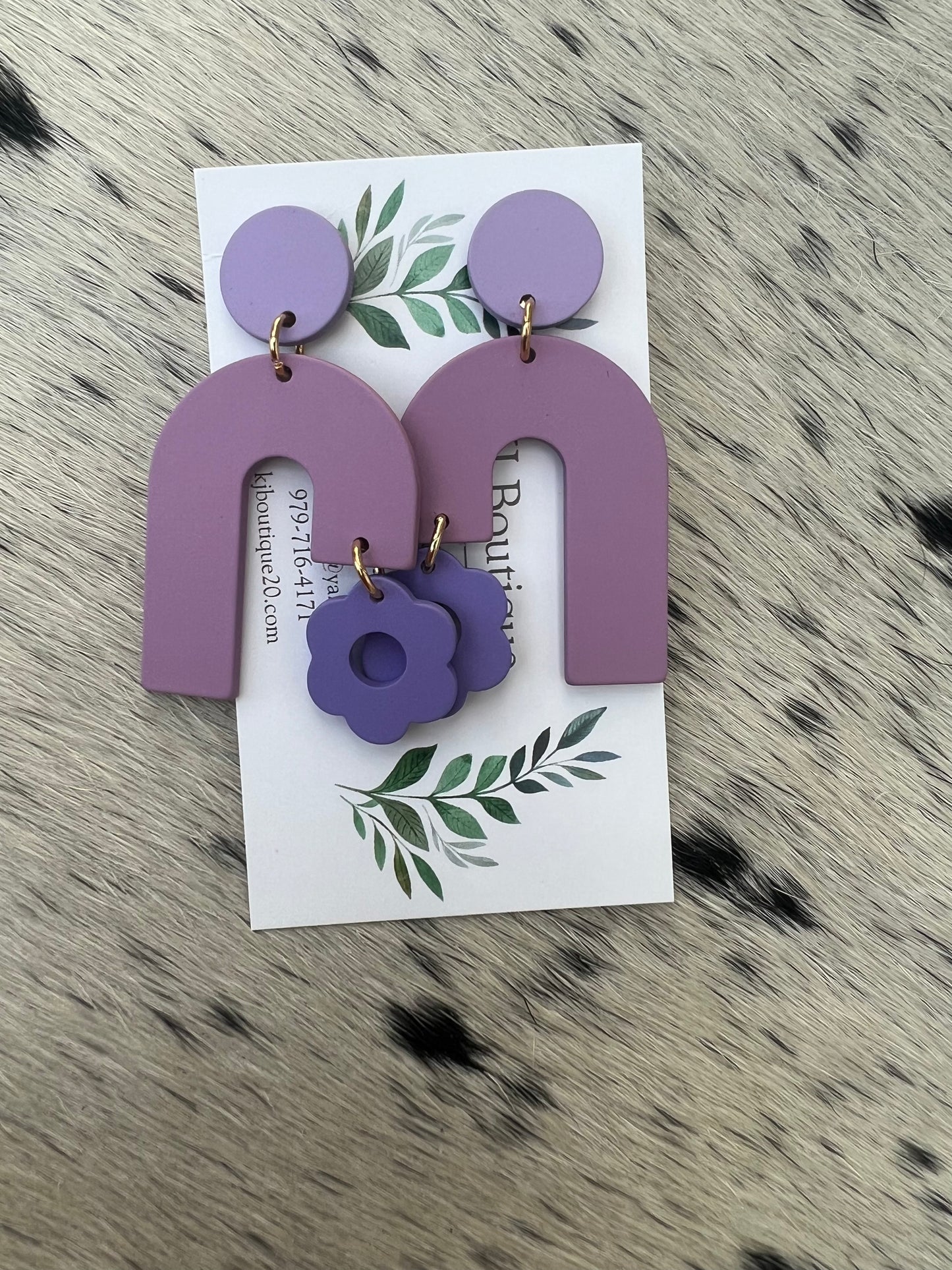 Arch Flower Earrings Asst