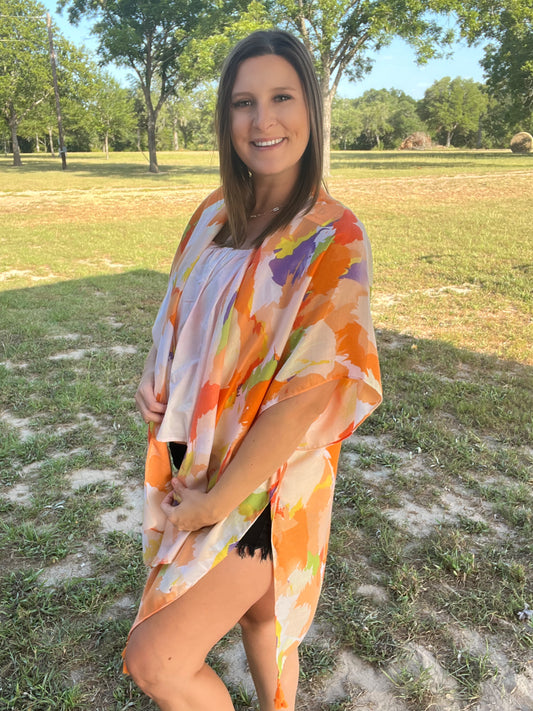 Orange/Purple Kimono