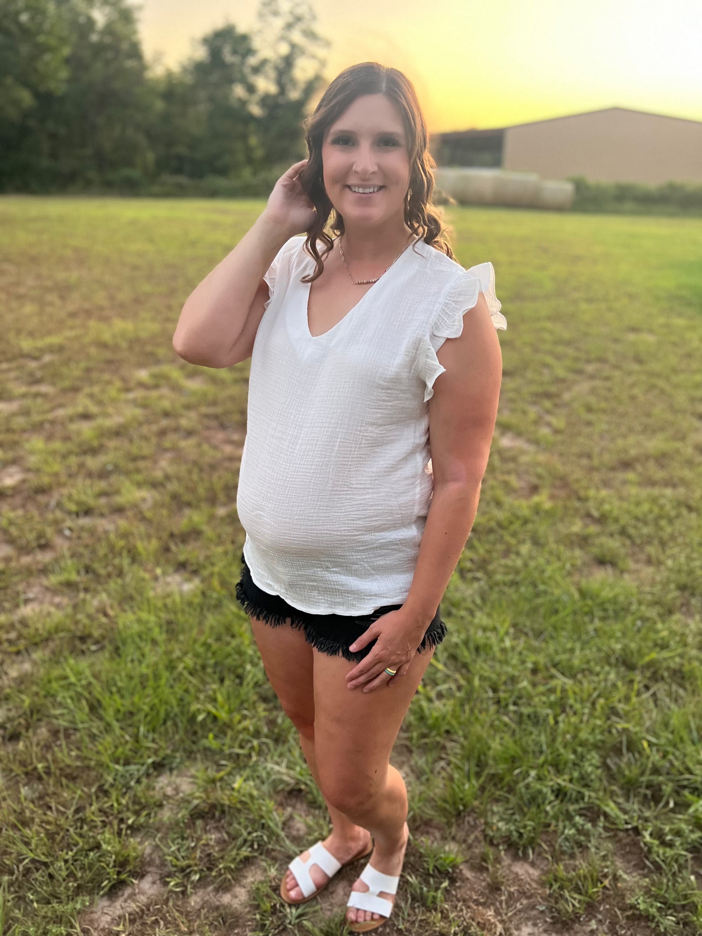 White Cotton Top