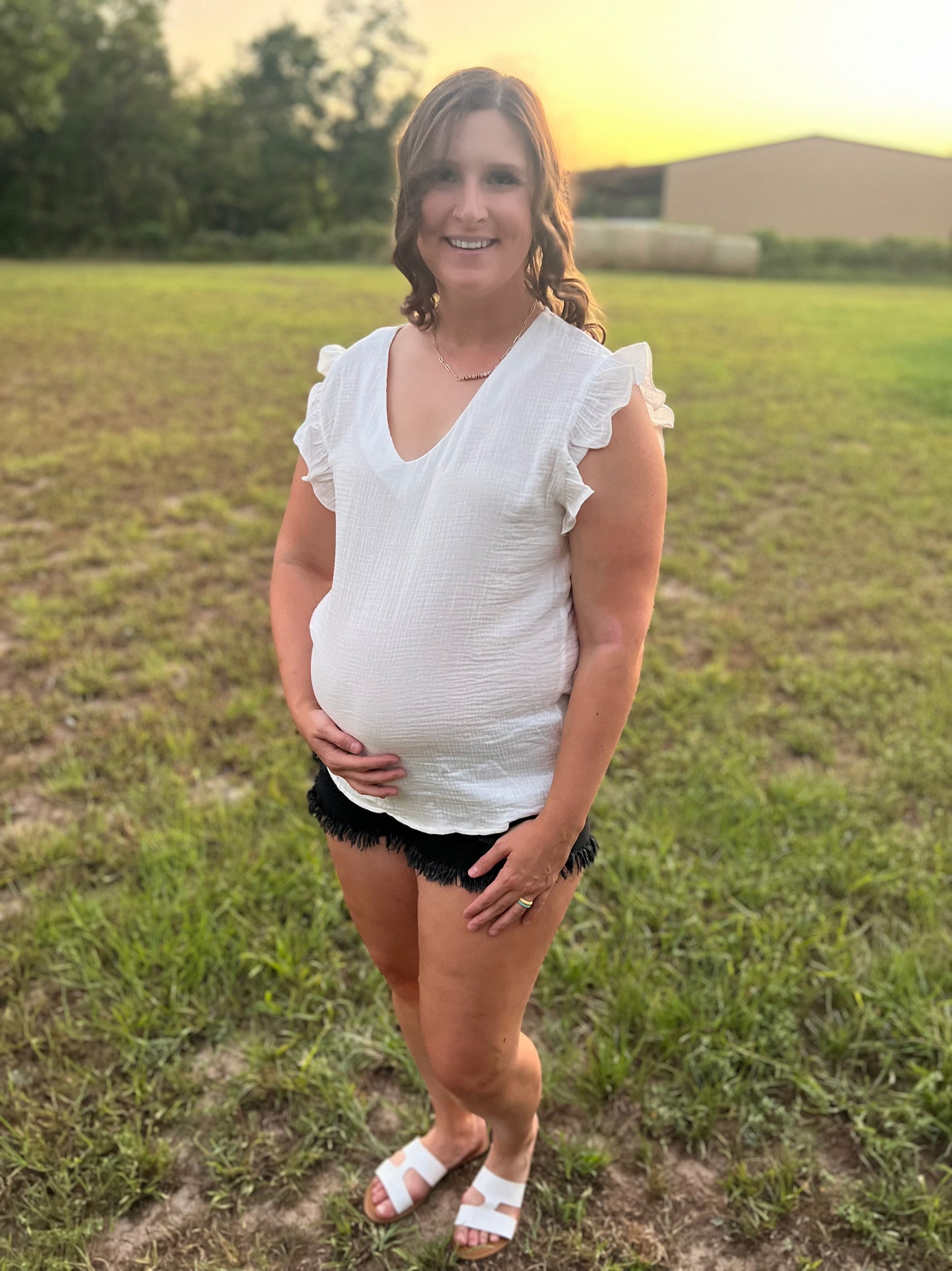 White Cotton Top