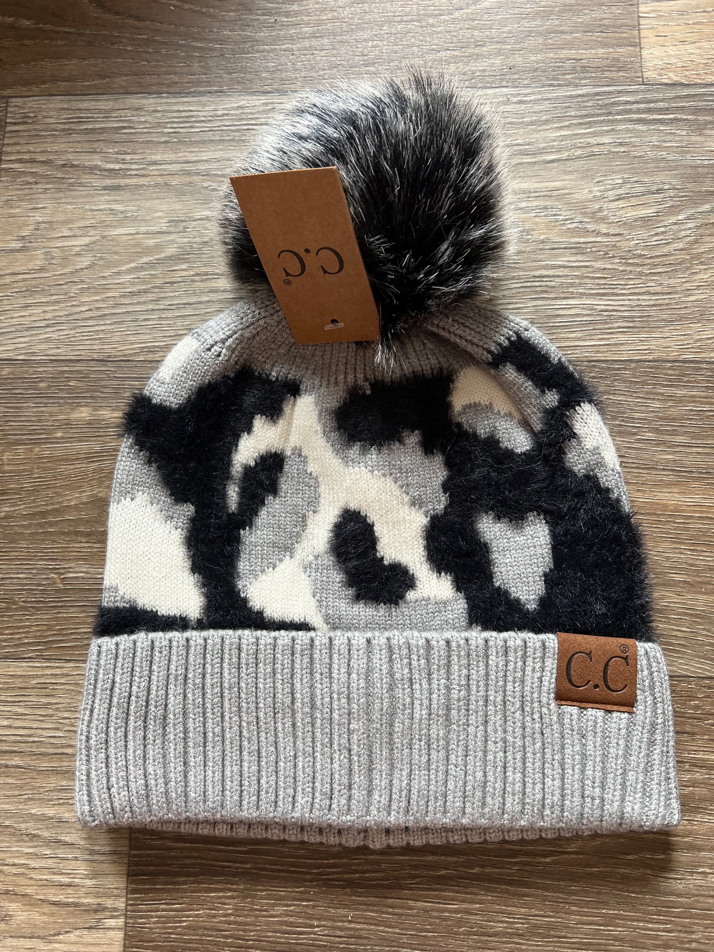 CC Leopard Beanie