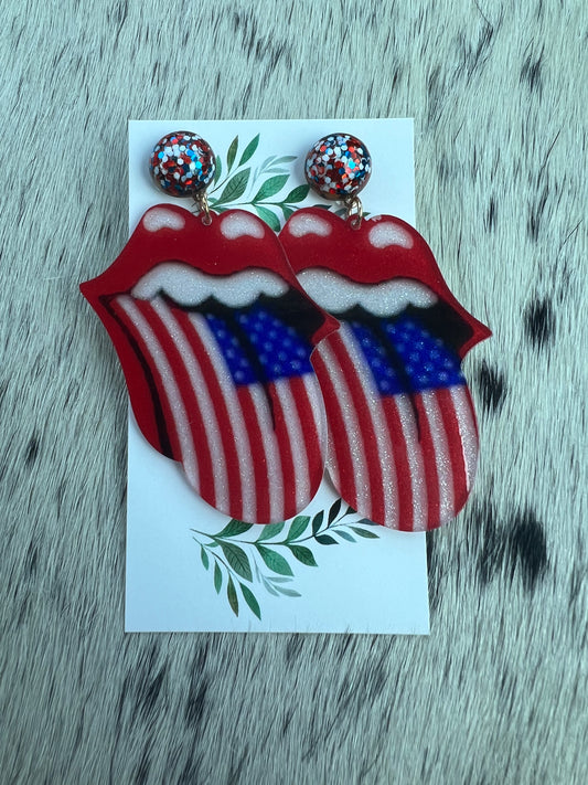 Tongue Earrings