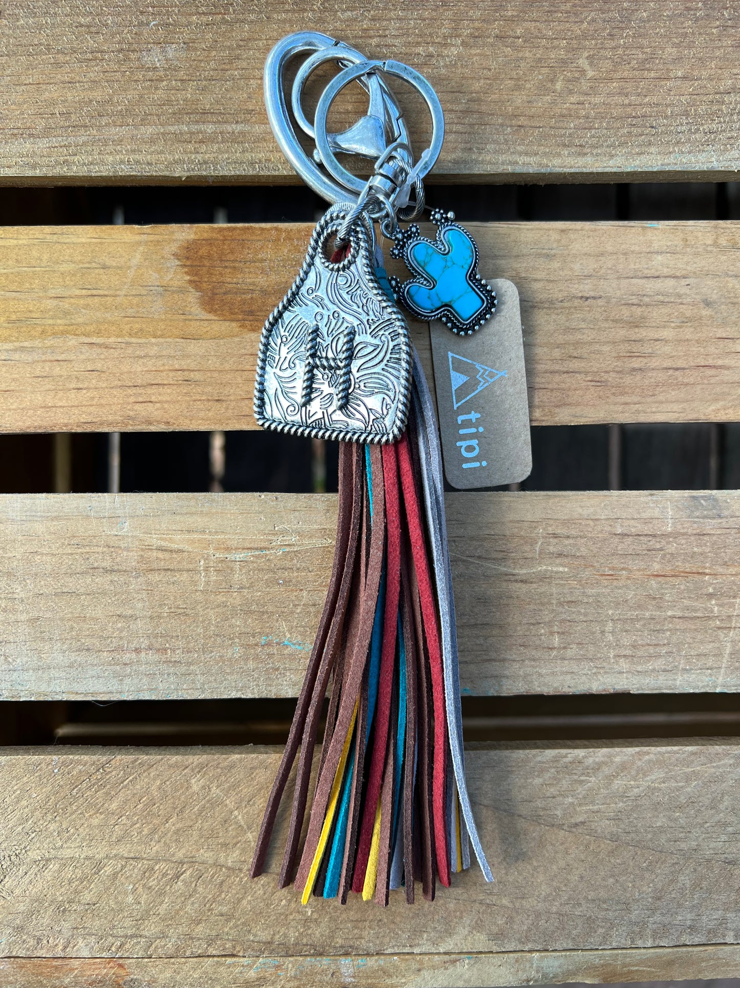 Ear Tag Initial Keychain Asst