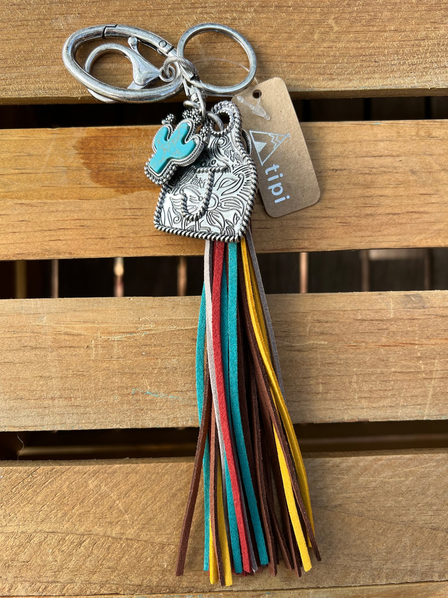 Ear Tag Initial Keychain Asst