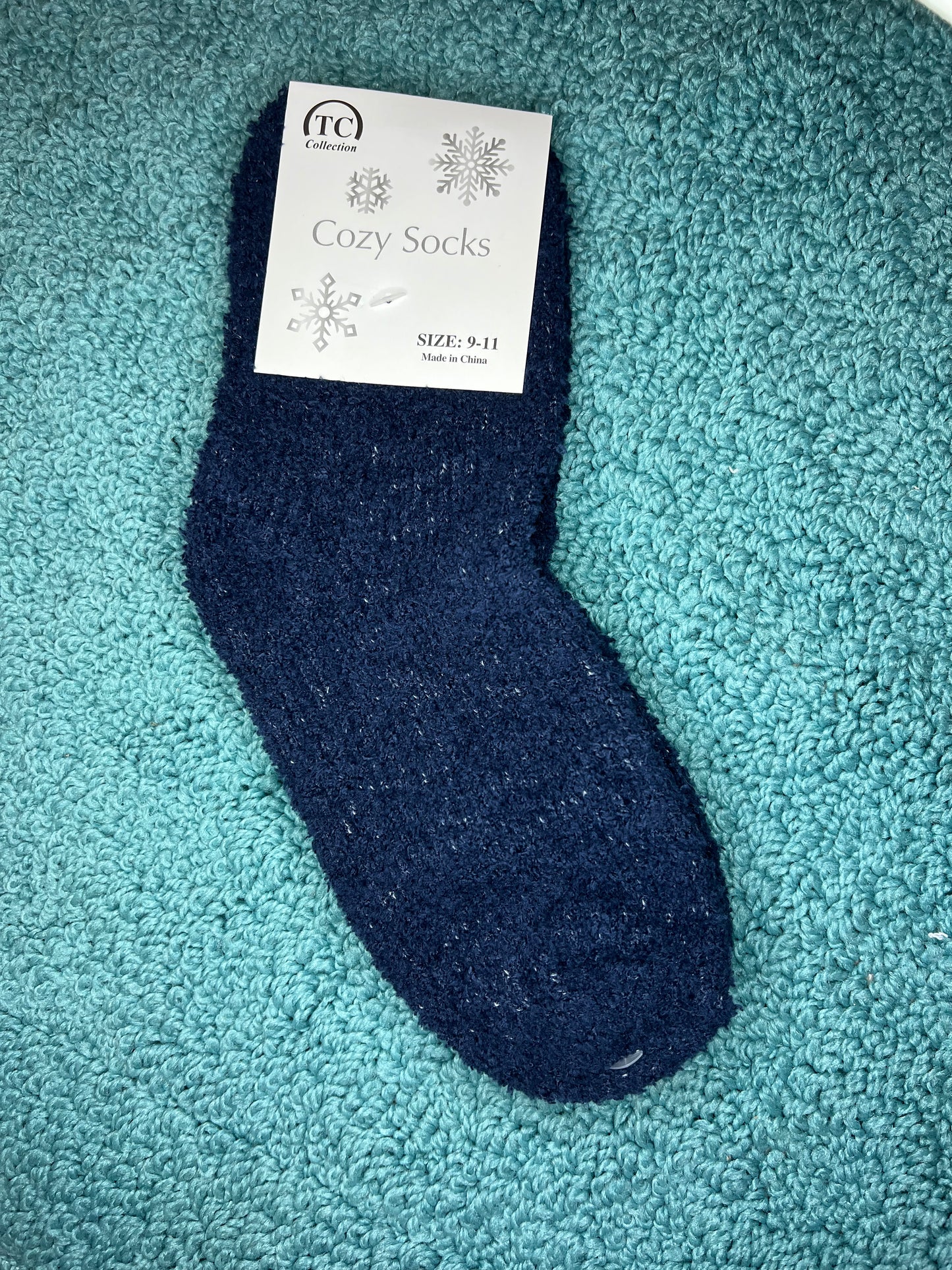 Solid Color Fuzzy Socks Asst