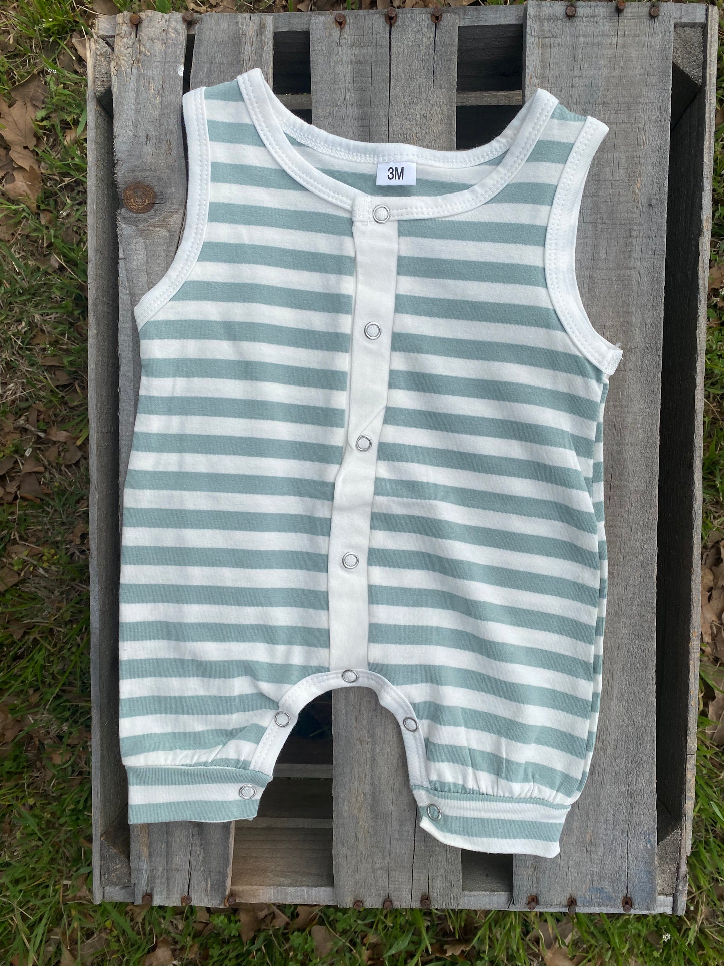 Mint Baby Romper