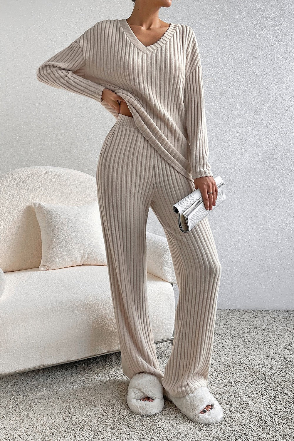 Ribbed Slouchy Set
