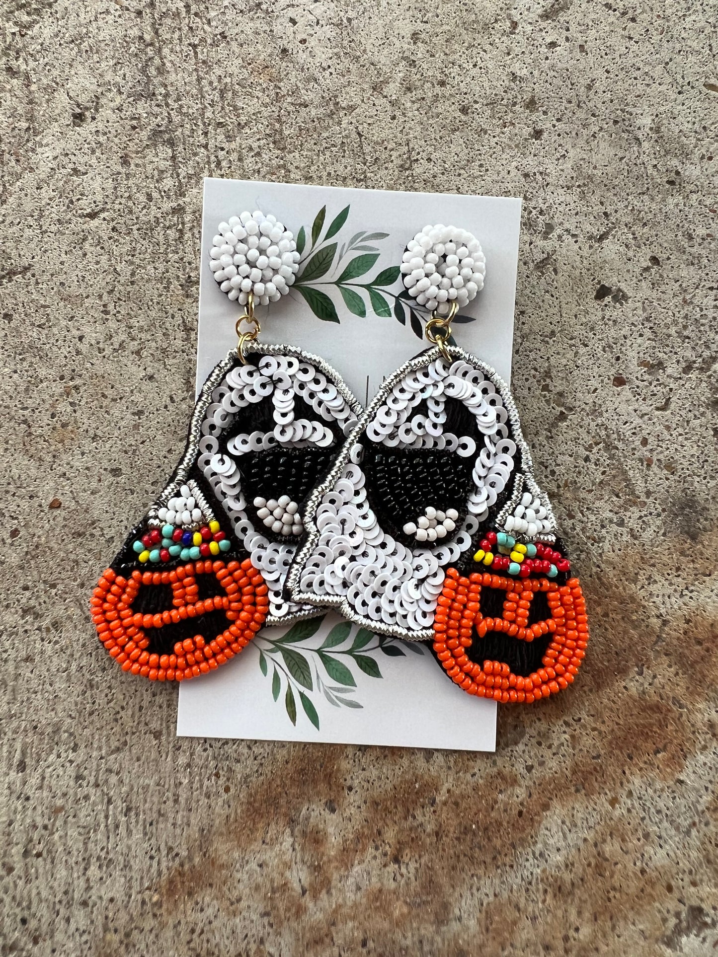 Ghost Pumpkin Earrings