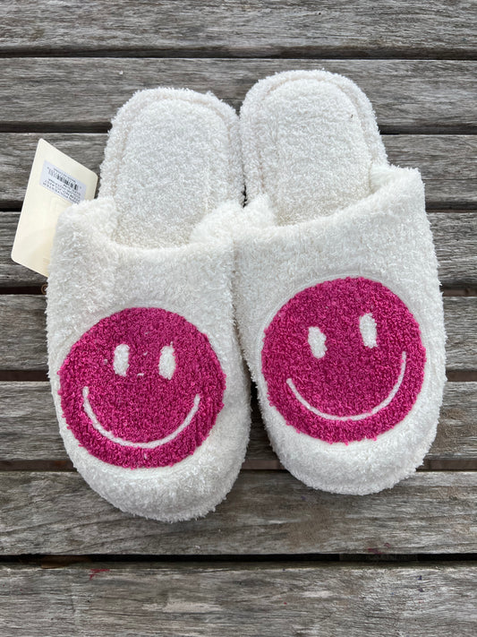 Hot Pink Emoji Slippers