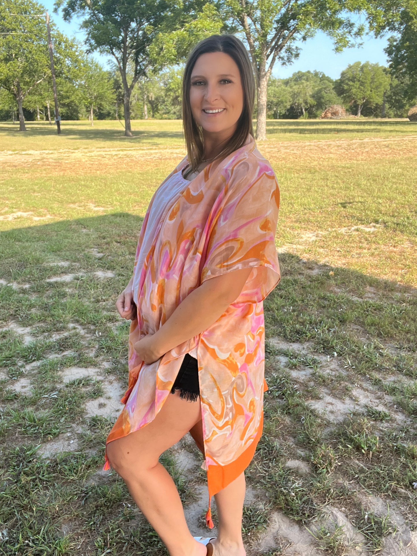 Pink/Orange Kimono