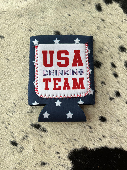 USA Drinking Team Coozie