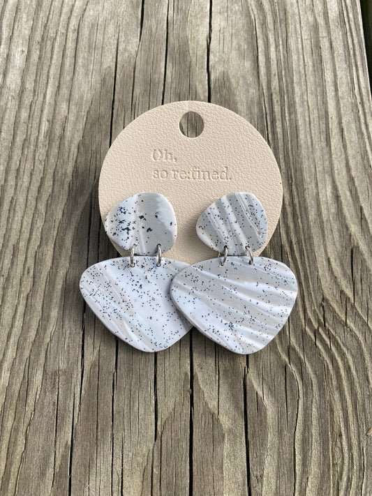 Rubber Marble Earrings