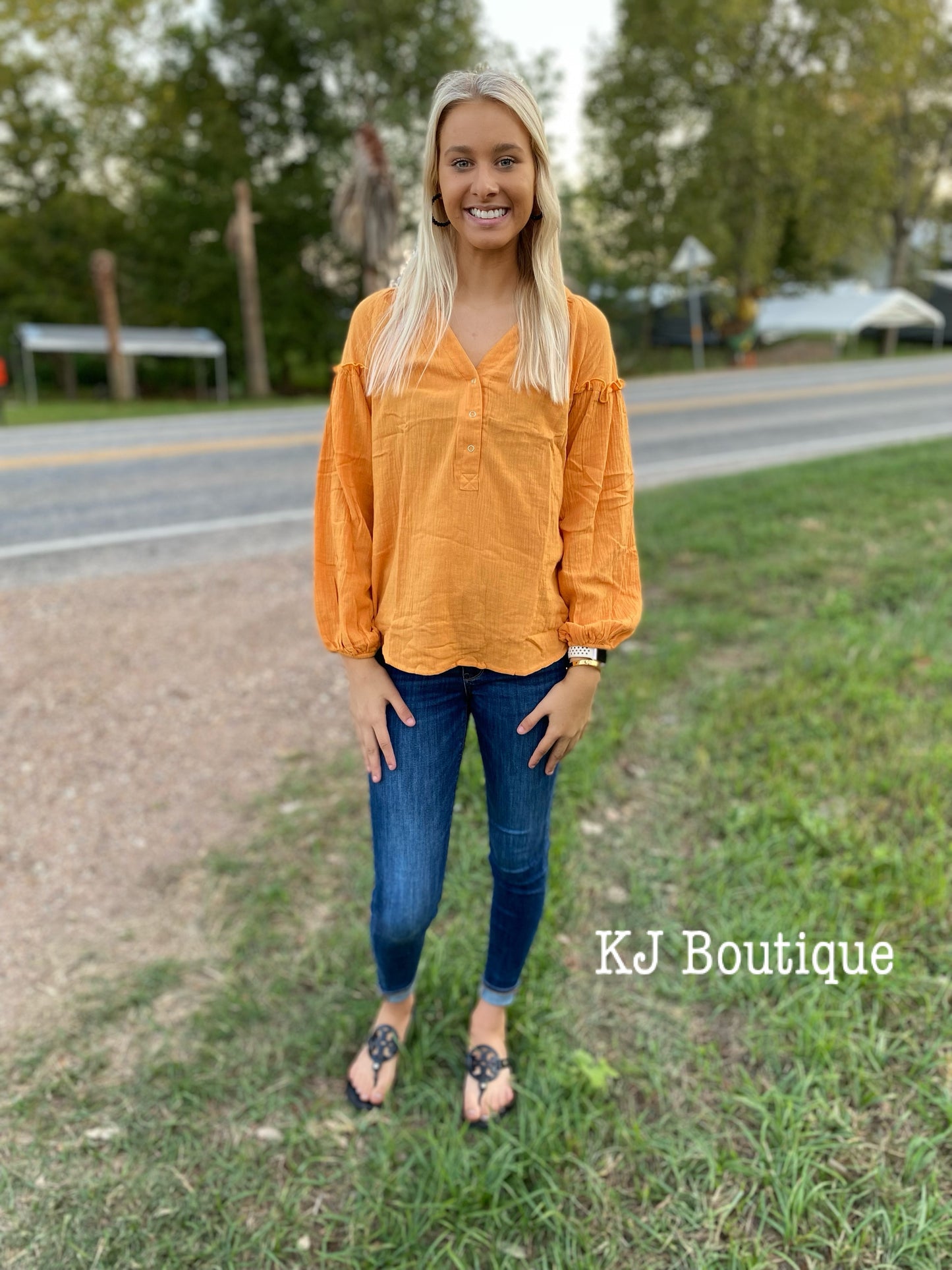 Mustard Long Sleeve Top