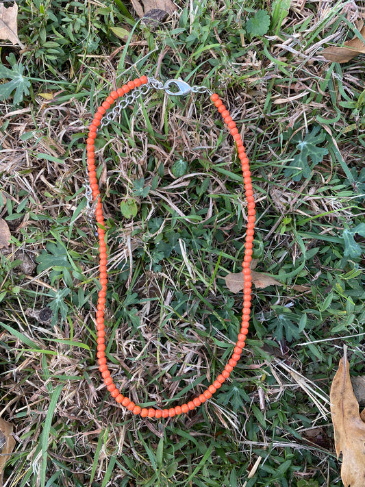 Short Orange Necklace