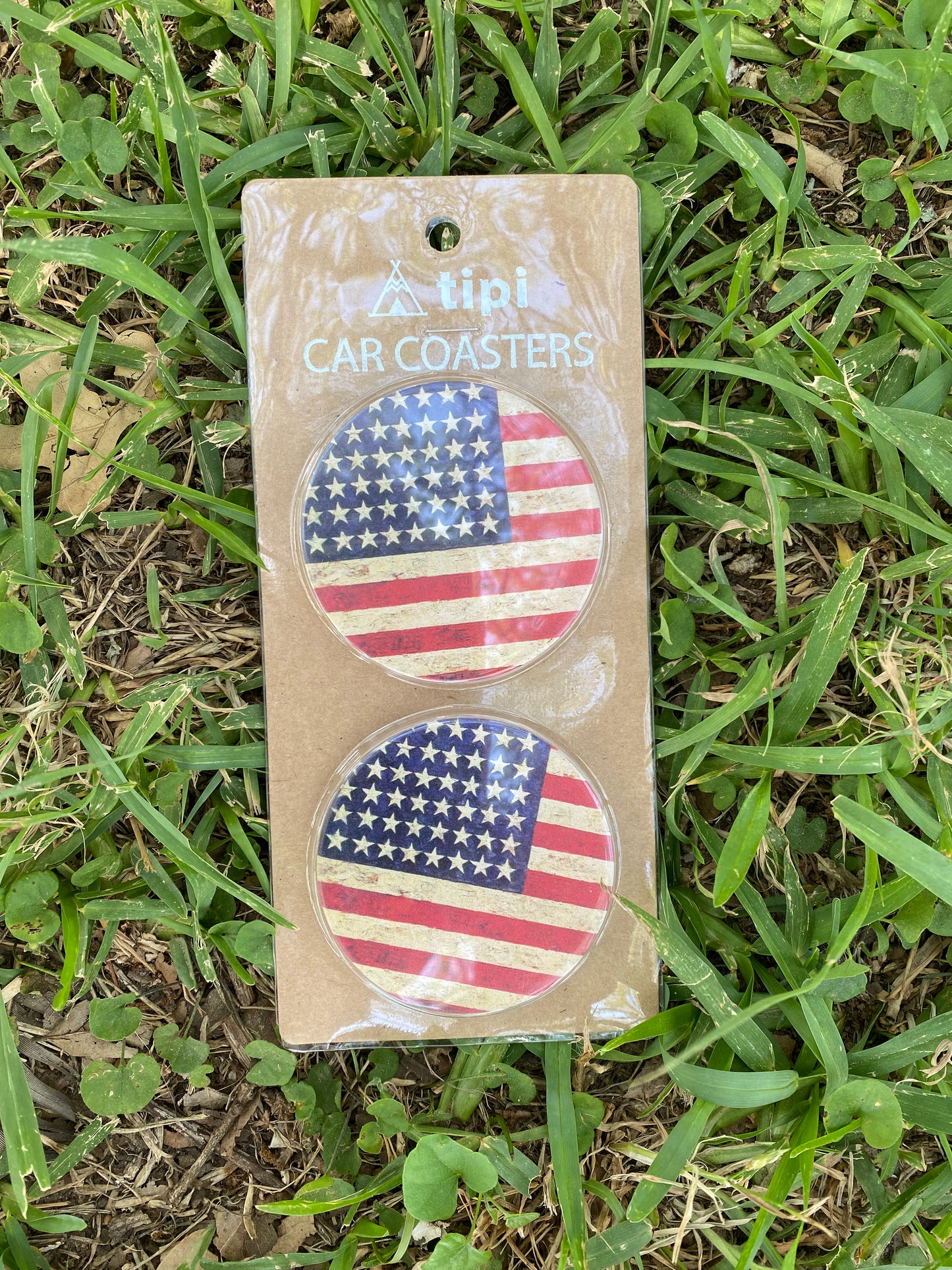 American Flag Car Coasters