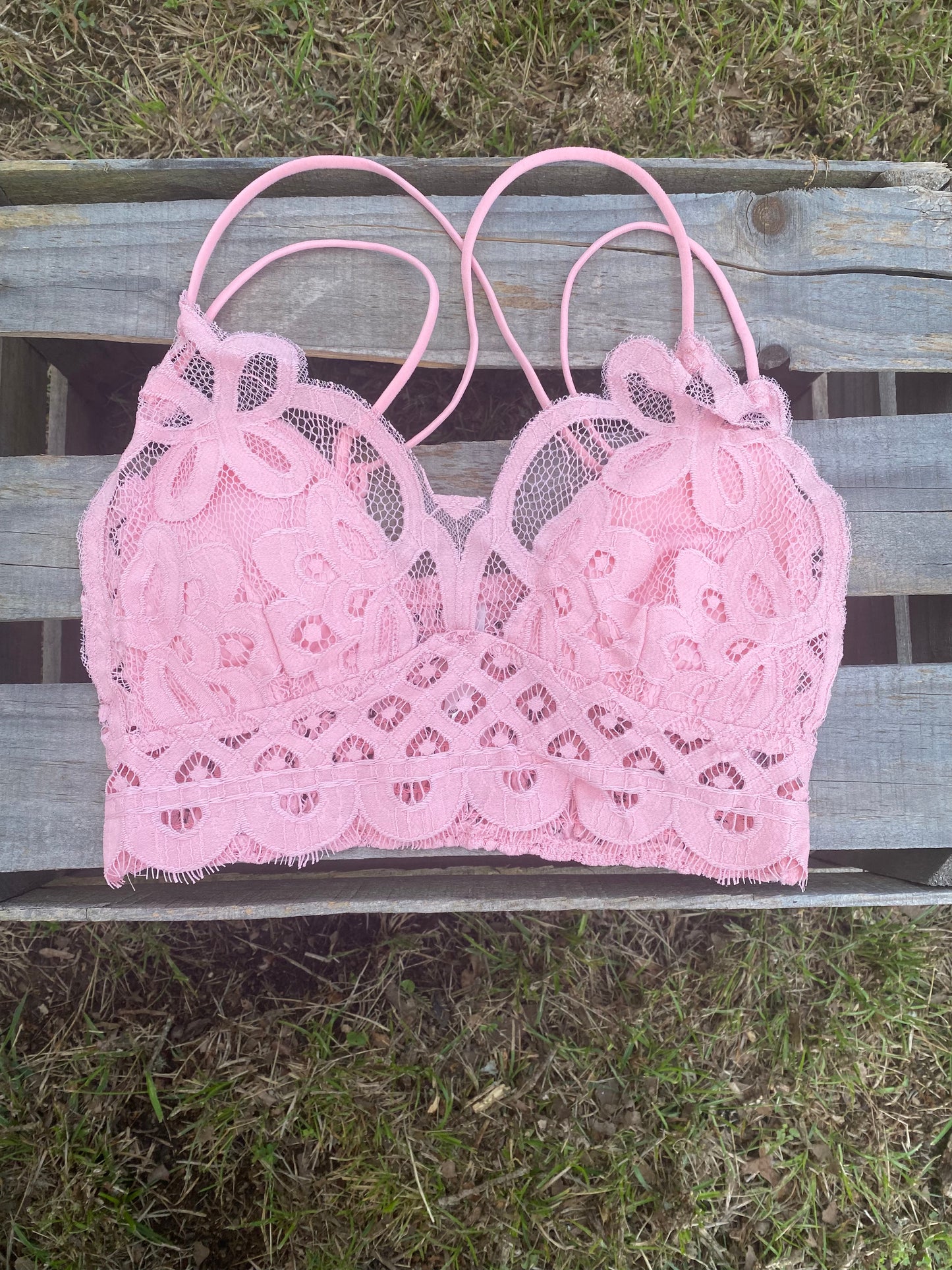 Double Strap Dusty Pink Bralette