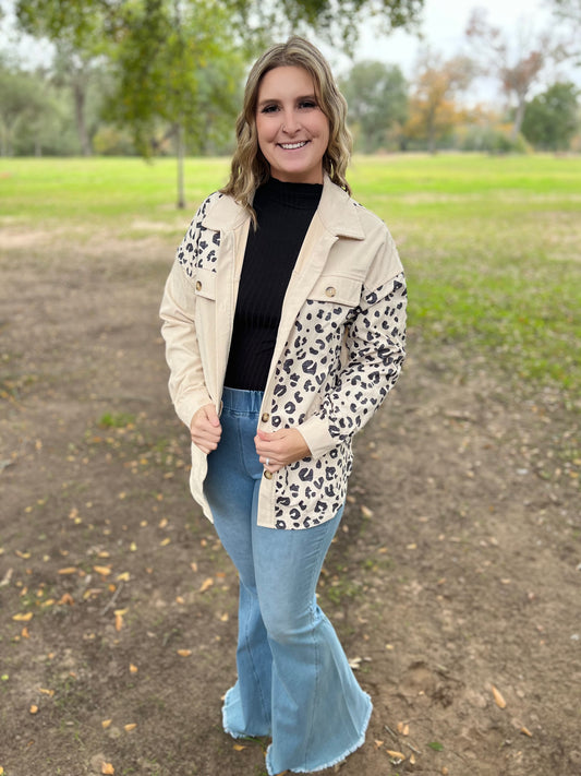 Cream Leopard Jacket