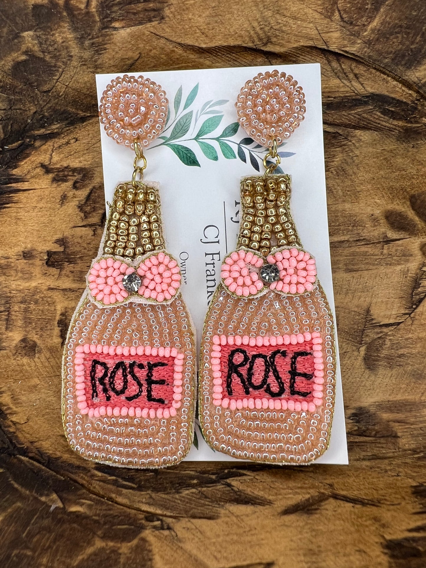 Rose Earrings Asst
