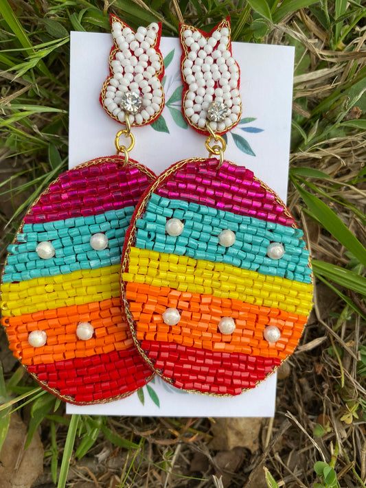 Colorful Easter Egg Earrings